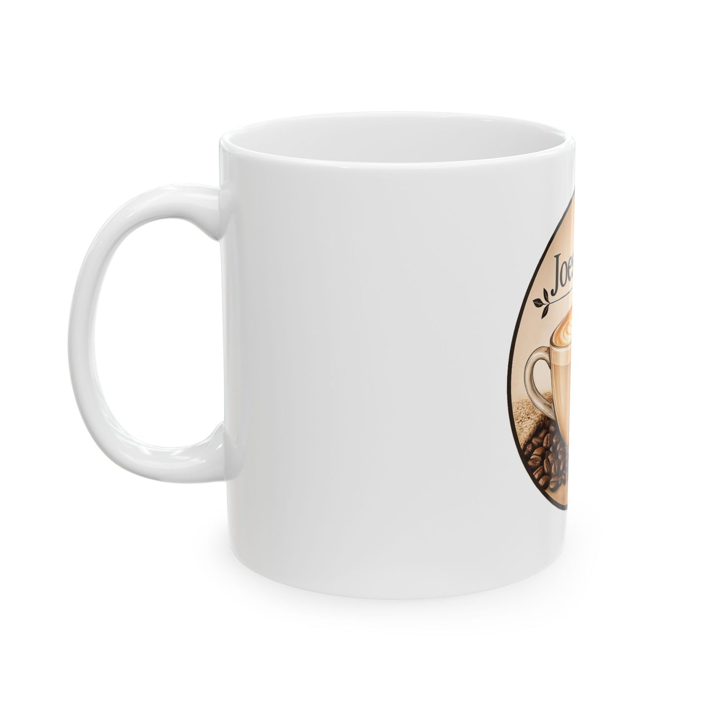 Joes N' Teas Coffee Ceramic Mug, (11oz, 15oz)