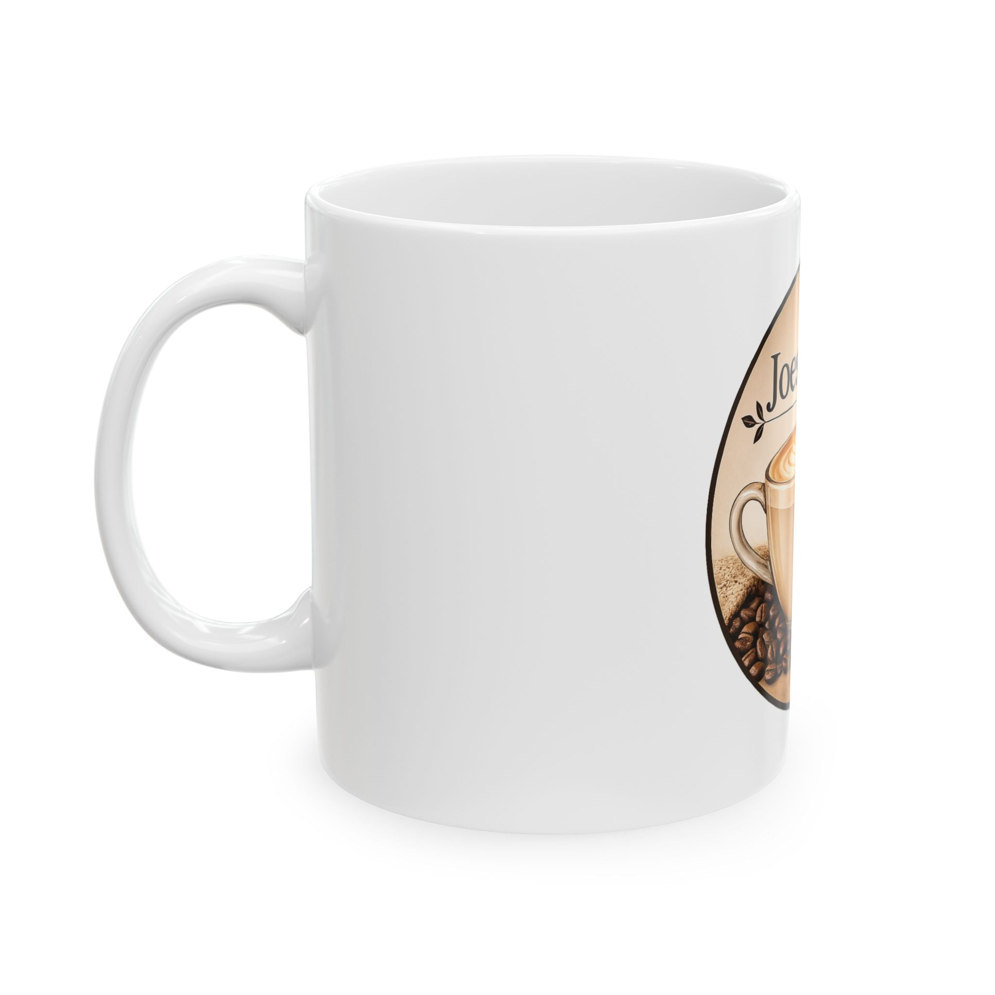 Joes N' Teas Coffee Ceramic Mug, (11oz, 15oz)