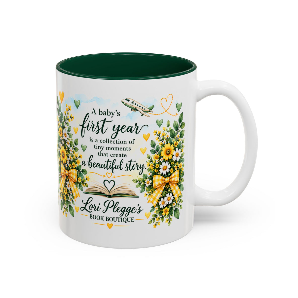 Baby's First Chapter Keepsake Mugs - Green & Yellow