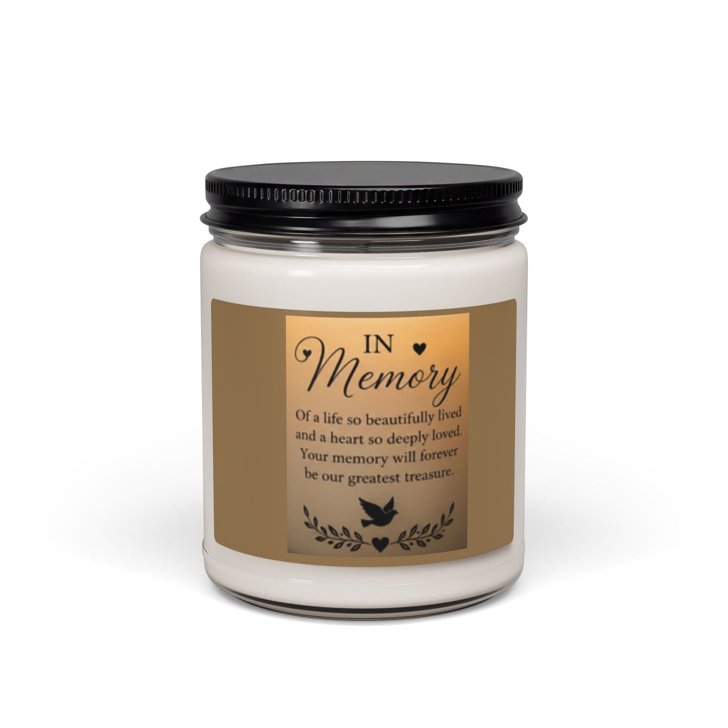 When Tomorrow Starts Without Me - Memorial Scented Soy Candle — "In Memory" Tribute Jar (9 oz)