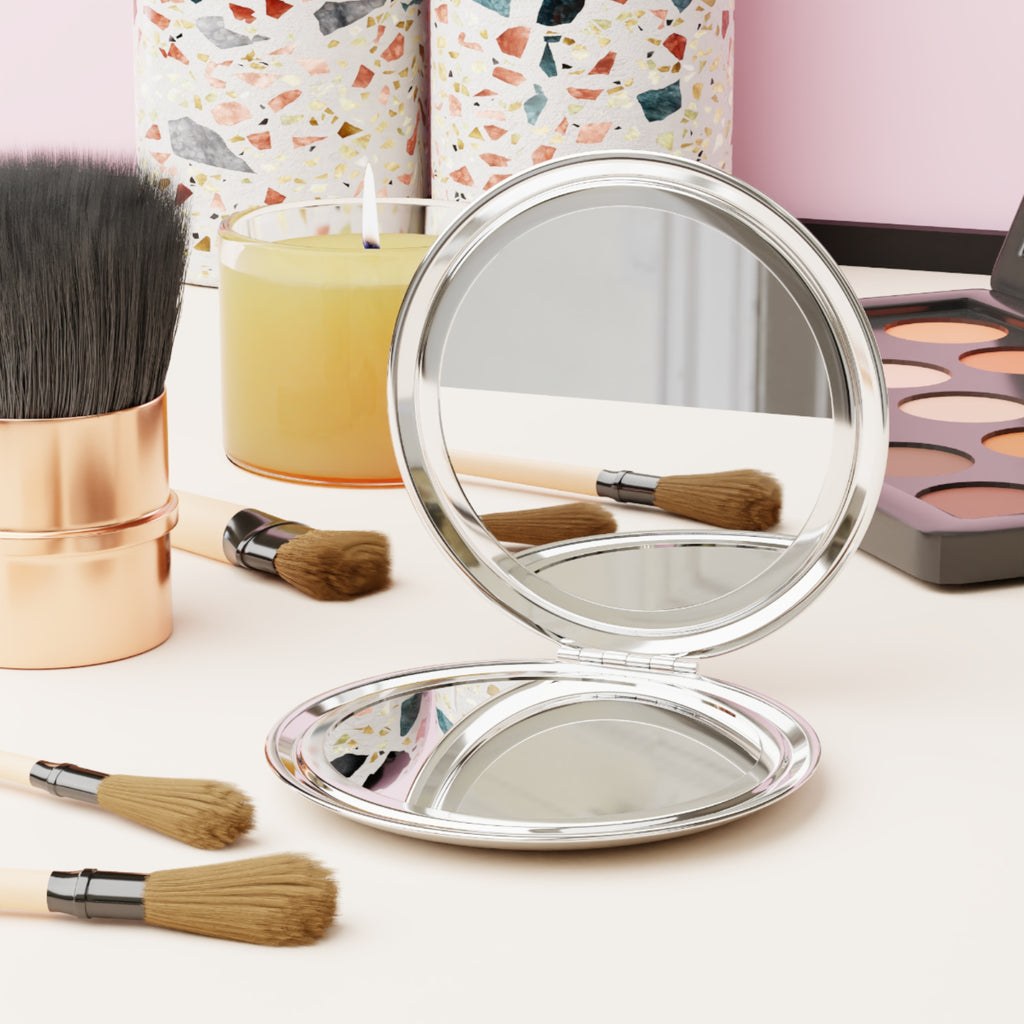 How to Become a House Sitter - Travel Compact Mirror — Vintage Luggage & Plane Design