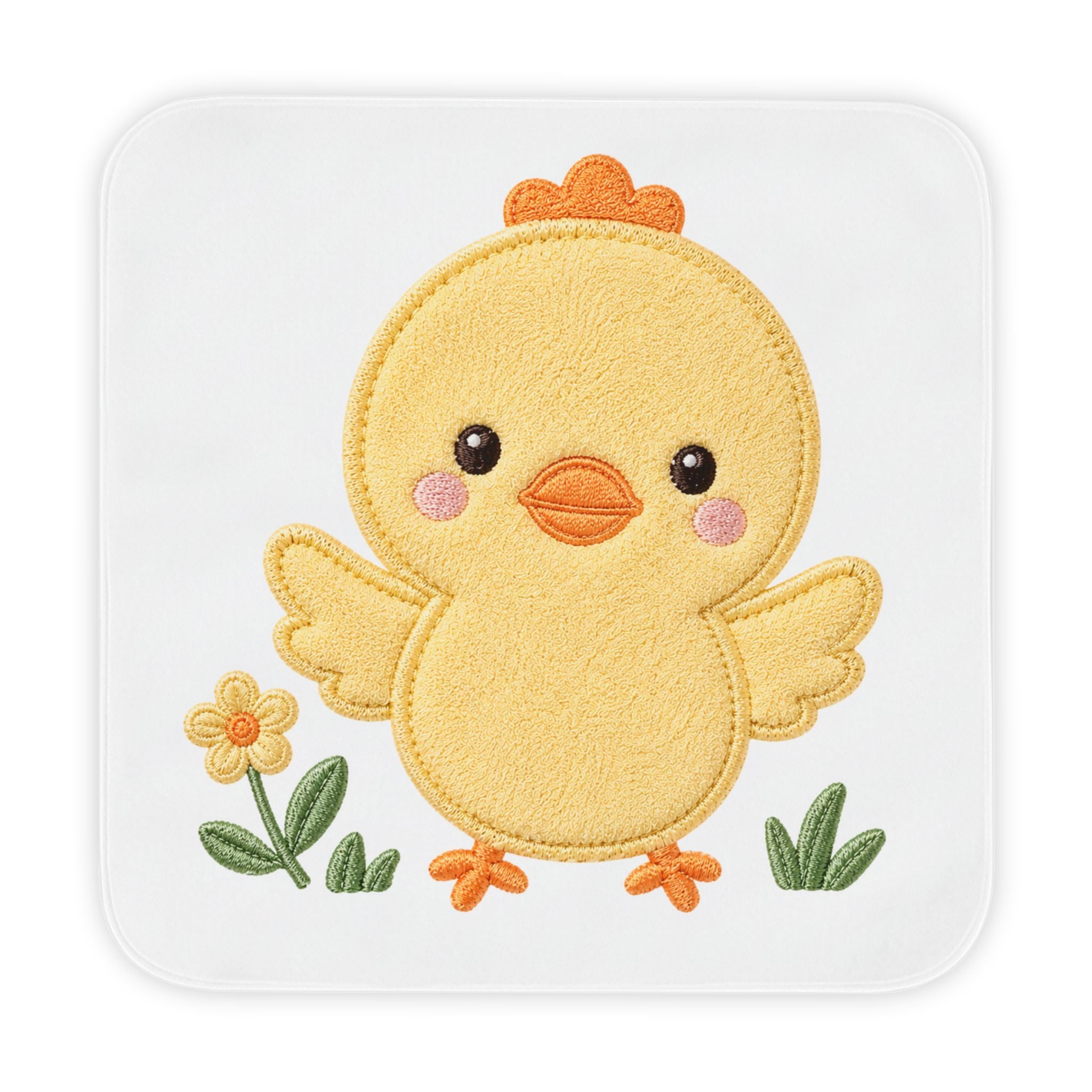 Baby Hooded Baby Towel – Cute Chick Embroidered Baby Bath Wrap
