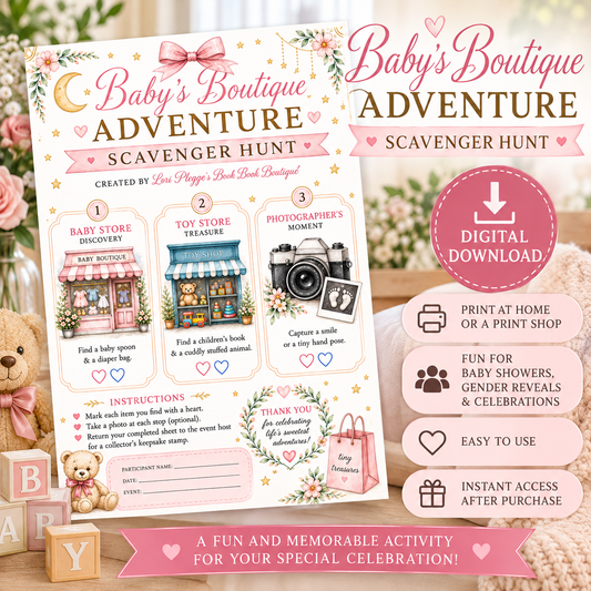Baby Shower Scavenger Hunt – Digital Download