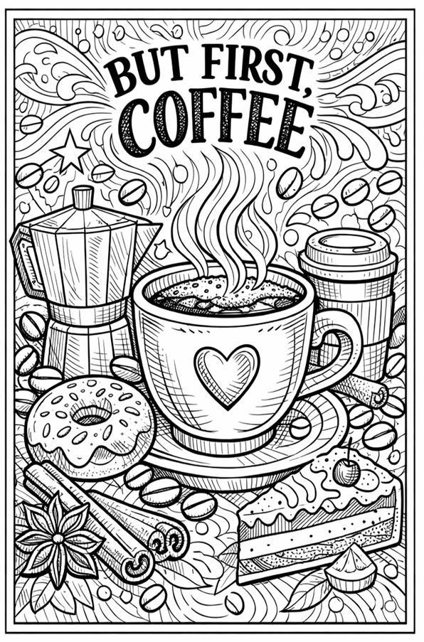 Joes N' Teas - Coloring Book