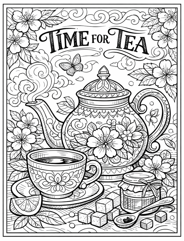Joes N' Teas - Coloring Book