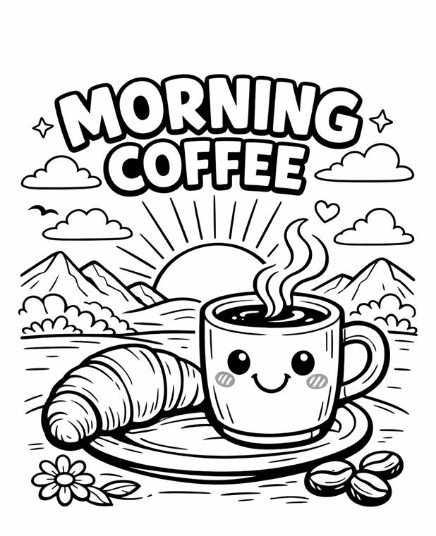 Joes N' Teas - Coloring Book